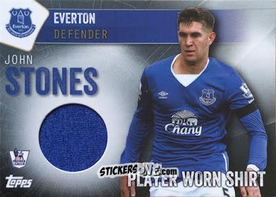 Sticker John Stones - Premier Club 2015-2016 n. PWS-JST-h - Topps