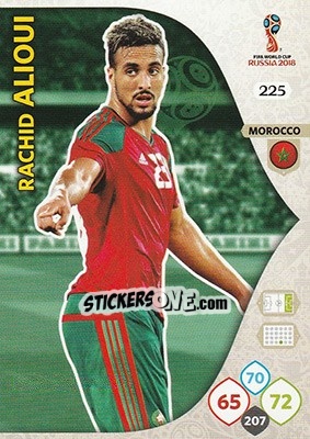 Figurina Rachid Alioui - FIFA World Cup 2018 Russia. Adrenalyn XL n. 225 - Panini