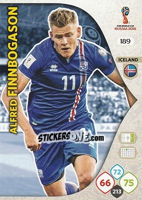 Cromo Alfred Finnbogason - FIFA World Cup 2018 Russia. Adrenalyn XL n. 189 - Panini