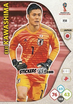 Figurina Eiji Kawashima - FIFA World Cup 2018 Russia. Adrenalyn XL n. 191 - Panini