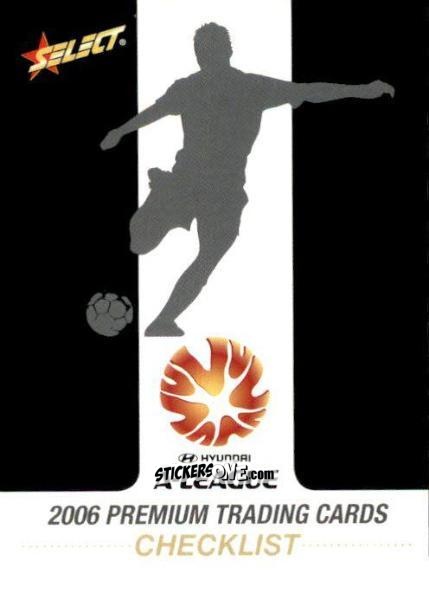 Figurina Checklist - Hyundai A-League 2006 n. 2 - Select