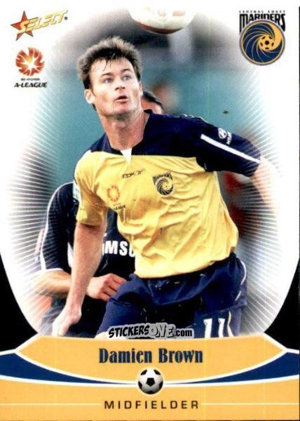 Cromo Damien Brown - Hyundai A-League 2006 n. 25 - Select