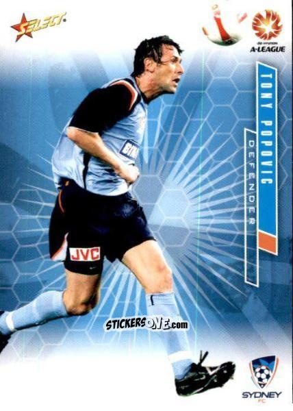 Figurina Tony Popovic - Hyundai A-League 2007 n. 109 - Select