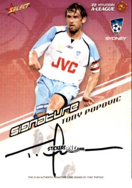Figurina Tony Popovic - Hyundai A-League 2008-2009 n. A7 - Select