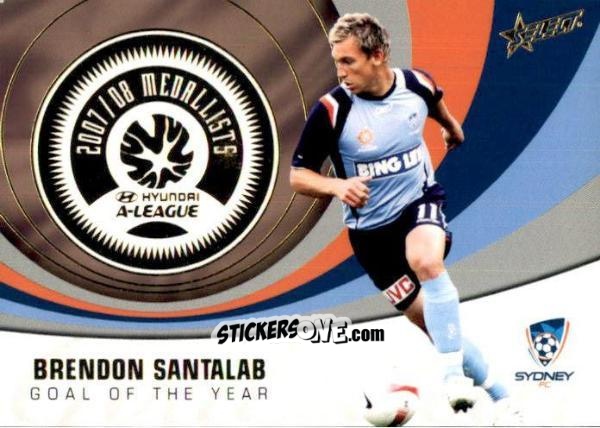 Cromo Brendon Santalab - Hyundai A-League 2008-2009 n. M4 - Select