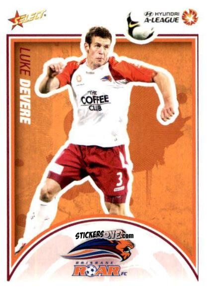 Cromo Luke Devere - Hyundai A-League 2009-2010 n. 17 - Select
