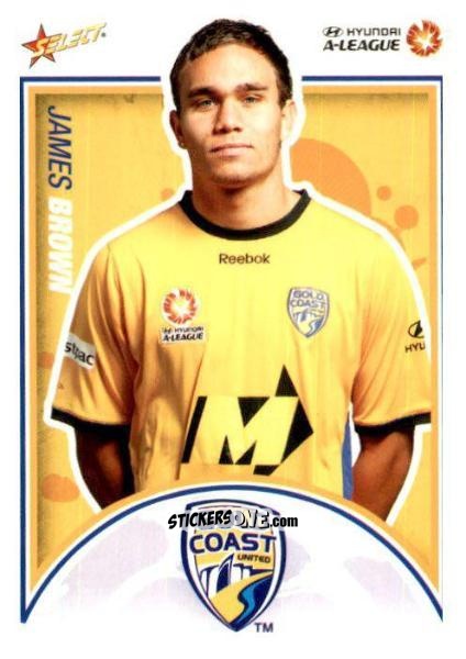 Figurina James Brown - Hyundai A-League 2009-2010 n. 46 - Select