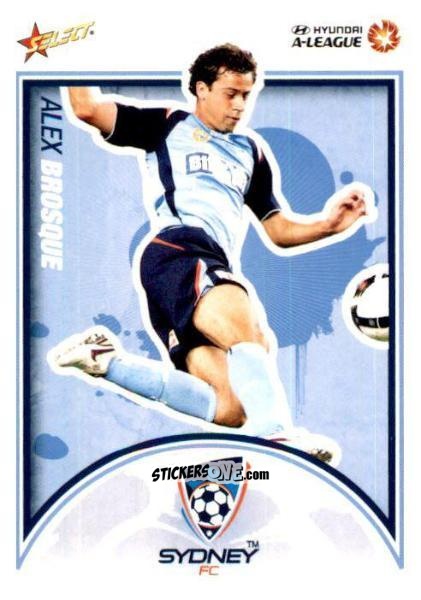 Sticker Alex Brosque - Hyundai A-League 2009-2010 n. 102 - Select