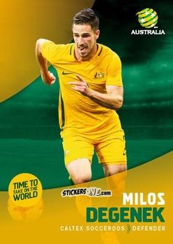 Cromo Milos Degenek - Football Australia Trading Cards 2017-2018 n. 4 - Tap'N'Play