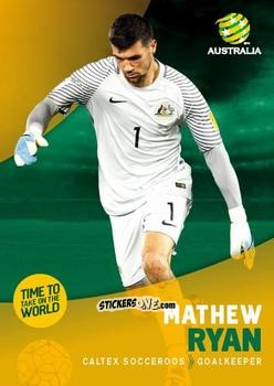 Figurina Mathew Ryan - Football Australia Trading Cards 2017-2018 n. 16 - Tap'N'Play