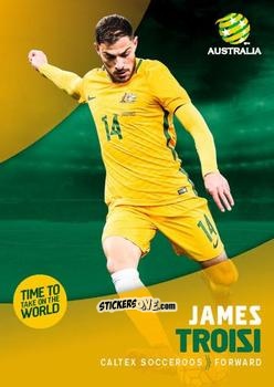 Figurina James Troisi - Football Australia Trading Cards 2017-2018 n. 19 - Tap'N'Play