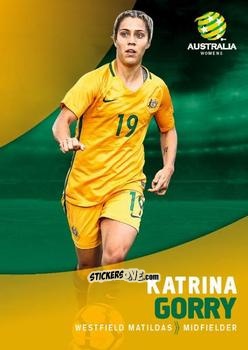 Cromo Katrina Gorry - Football Australia Trading Cards 2017-2018 n. 30 - Tap'N'Play