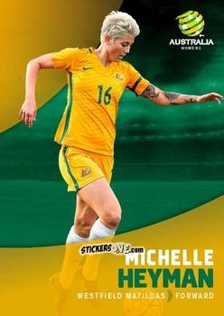 Sticker Michelle Heyman - Football Australia Trading Cards 2017-2018 n. 31 - Tap'N'Play
