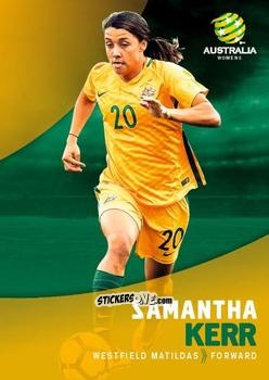 Sticker Samantha Kerr - Football Australia Trading Cards 2017-2018 n. 34 - Tap'N'Play