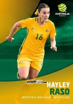 Figurina Hayley Raso - Football Australia Trading Cards 2017-2018 n. 37 - Tap'N'Play