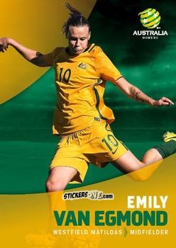 Cromo Emily van Egmond - Football Australia Trading Cards 2017-2018 n. 39 - Tap'N'Play