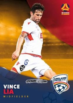 Sticker Vince Lia - Football Australia Trading Cards 2017-2018 n. 51 - Tap'N'Play