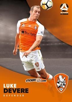 Sticker Luke DeVere - Football Australia Trading Cards 2017-2018 n. 61 - Tap'N'Play