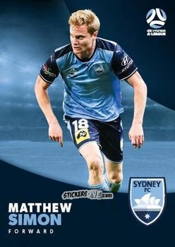 Sticker Matthew Simon - Football Australia Trading Cards 2017-2018 n. 165 - Tap'N'Play