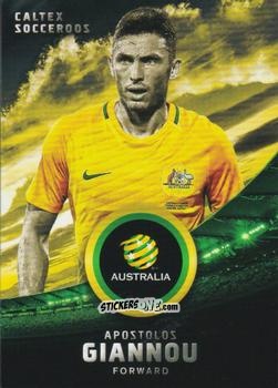 Figurina Apostolos Giannou - Football Australia Trading Cards 2016-2017 n. 5 - Tap'N'Play
