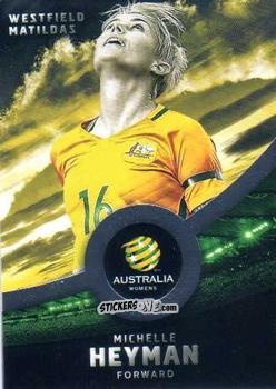 Sticker Michelle Heyman - Football Australia Trading Cards 2016-2017 n. 32g - Tap'N'Play