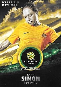 Sticker Kyah Simon - Football Australia Trading Cards 2016-2017 n. 38 - Tap'N'Play