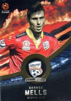 Sticker George Mells - Football Australia Trading Cards 2016-2017 n. 55g - Tap'N'Play