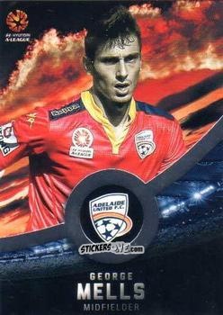 Sticker George Mells - Football Australia Trading Cards 2016-2017 n. 55s - Tap'N'Play