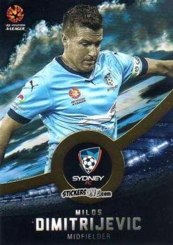 Figurina Milos Dimitrijevic - Football Australia Trading Cards 2016-2017 n. 159g - Tap'N'Play
