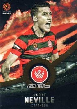 Sticker Scott Neville - Football Australia Trading Cards 2016-2017 n. 195g - Tap'N'Play