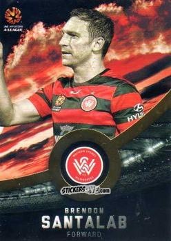 Figurina Brendon Santalab - Football Australia Trading Cards 2016-2017 n. 198g - Tap'N'Play