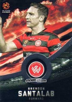 Figurina Brendon Santalab - Football Australia Trading Cards 2016-2017 n. 198s - Tap'N'Play