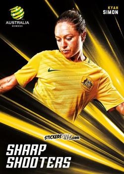 Cromo Kyah Simon - Football Australia Trading Cards 2016-2017 n. SH-02 - Tap'N'Play