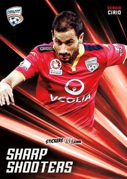 Sticker Sergio Cirio - Football Australia Trading Cards 2016-2017 n. SH-03 - Tap'N'Play
