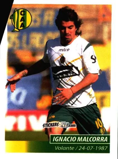 Figurina Ignacio Malcorra - Fùtbol Argentino 2011 n. 14 - Panini