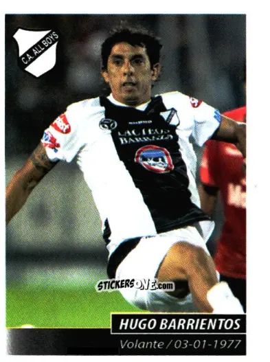 Figurina Hugo Barrientos - Fùtbol Argentino 2011 n. 19 - Panini