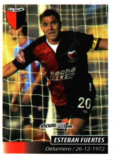 Sticker Esteban Fuertes - Fùtbol Argentino 2011 n. 127 - Panini