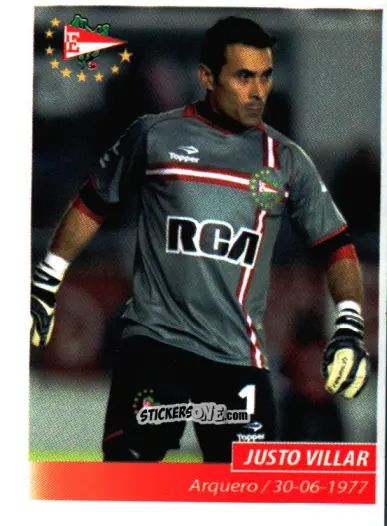 Sticker Justo Villar - Fùtbol Argentino 2011 n. 146 - Panini