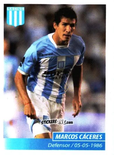 Sticker Marcos Cáceres - Fùtbol Argentino 2011 n. 297 - Panini