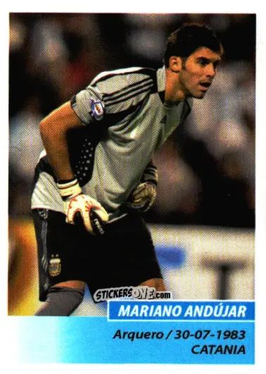 Cromo Mariano Andújar - Fùtbol Argentino 2011 n. 376 - Panini
