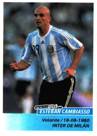 Figurina Esteban Cambiasso - Fùtbol Argentino 2011 n. 380 - Panini