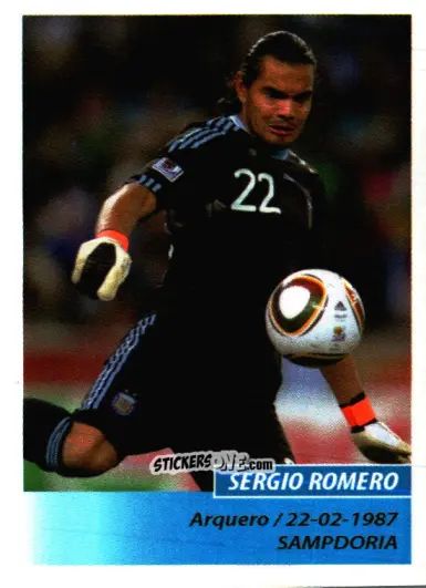 Figurina Sergio Romero - Fùtbol Argentino 2011 n. 396 - Panini