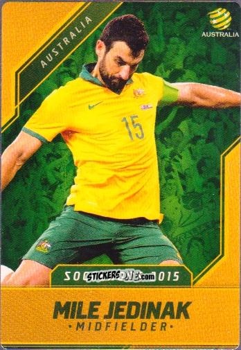 Sticker Mile Jedinak - Football Australia Trading Cards 2015-2016 n. 7s - Tap'N'Play