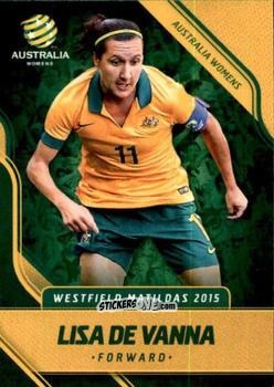 Cromo Lisa De Vanna - Football Australia Trading Cards 2015-2016 n. 26 - Tap'N'Play