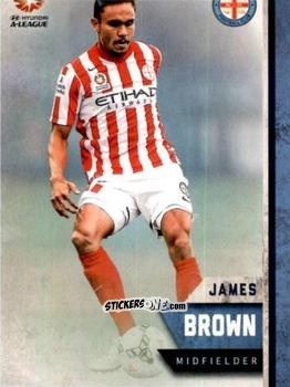 Sticker James Brown - Football Australia Trading Cards 2015-2016 n. 90 - Tap'N'Play