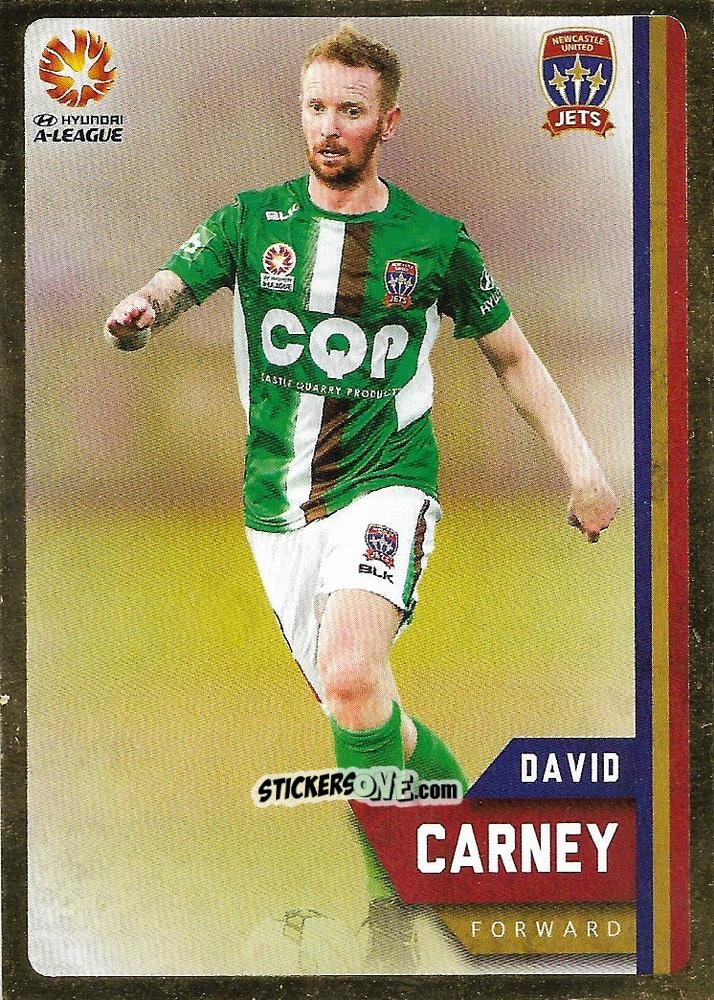 Sticker David Carney - Football Australia Trading Cards 2015-2016 n. 126g - Tap'N'Play