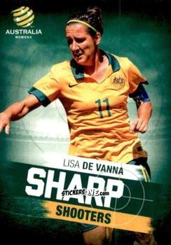 Sticker Lisa De Vanna - Football Australia Trading Cards 2015-2016 n. SH-02 - Tap'N'Play