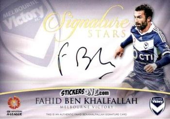 Cromo Fahid Ben Khalfallah - Football Australia Trading Cards 2015-2016 n. SS-07 - Tap'N'Play