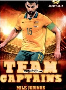 Sticker Mile Jedinak - Football Australia Trading Cards 2015-2016 n. TC-01 - Tap'N'Play