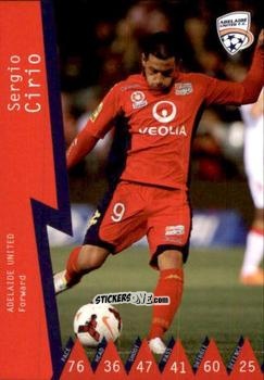 Sticker Sergio Cirio - Football Australia Trading Cards 2014-2015 n. 2 - Tap'N'Play
